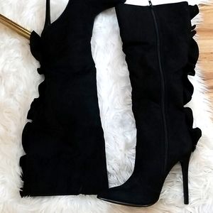 Black stiletto boots